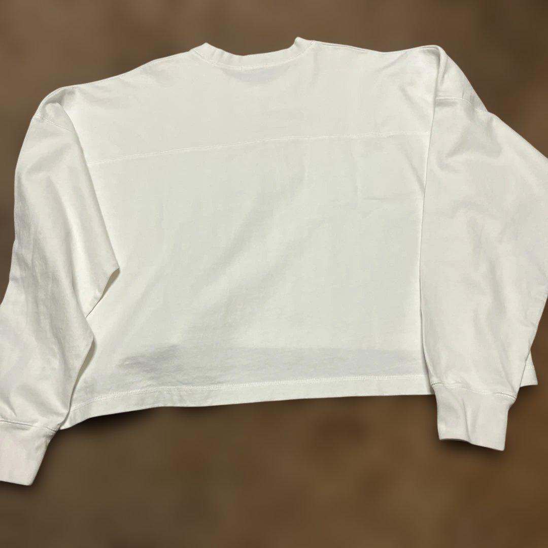 COUDRE ホワイト ビックロンT長袖 Tシャツ