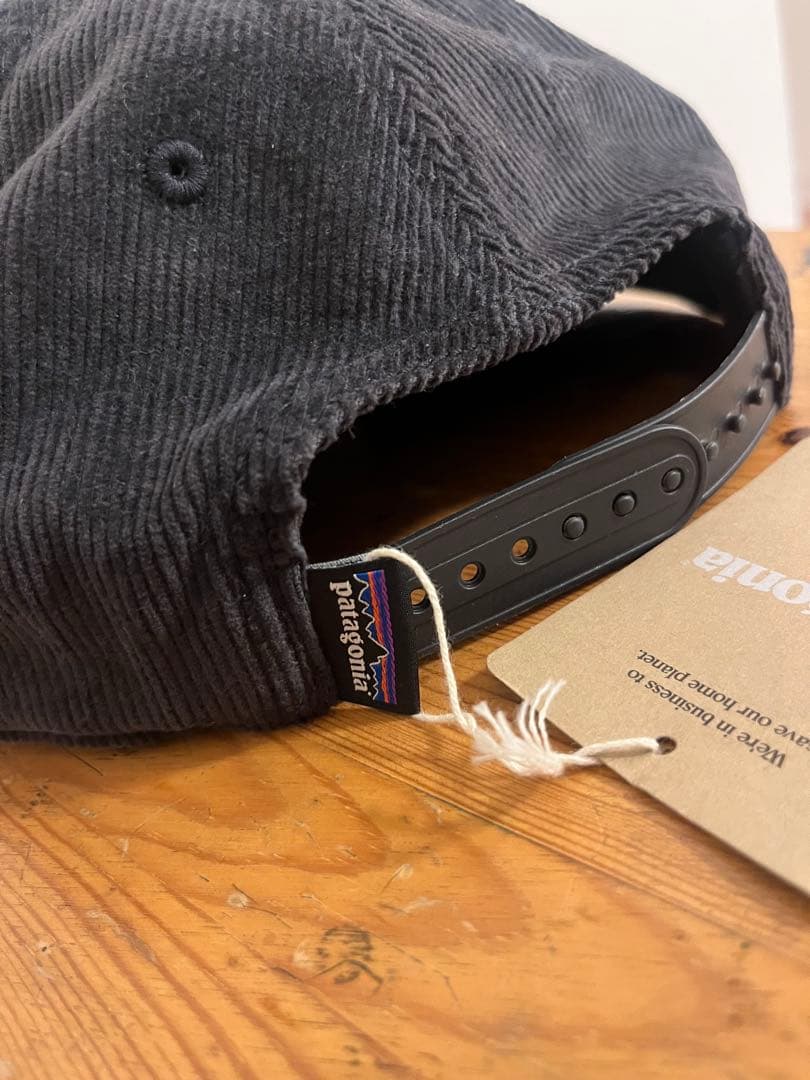 新品 Patagonia パタゴニア コーデュロイ ブラック 黒 キャップ