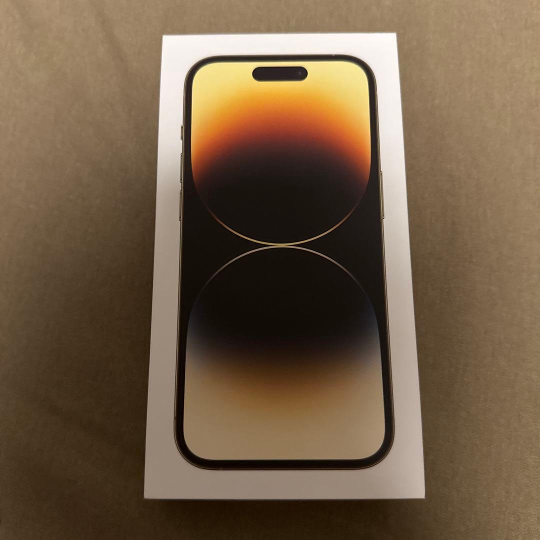 背面割れ iPhone 14 Pro ゴールド 本体
