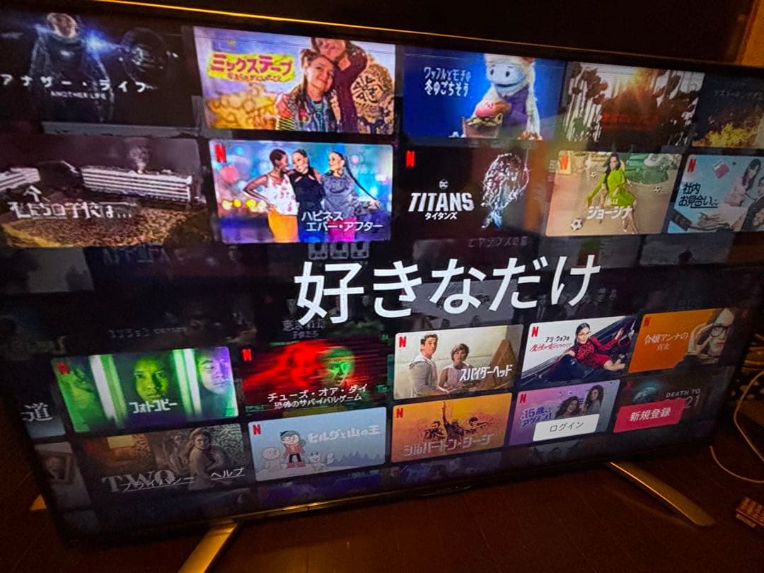 シャープ 55V型 4K 液晶テレビ AQUOS LC-55U30液晶画面不良