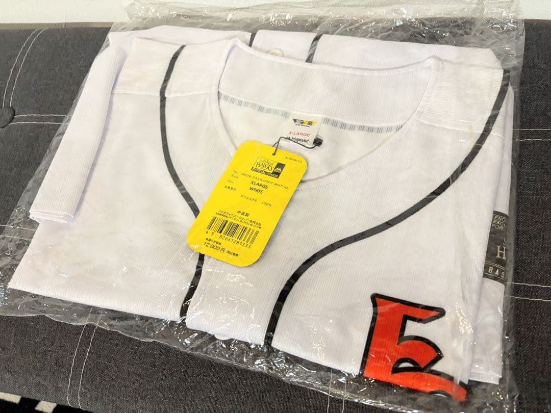 ＦＤＨ復刻レプリカユニフォーム　ダイエーホークス XL ホワイト