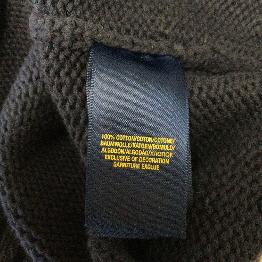 MY　ポロラルフローレン　コットンニットセーター　XL （赤4）