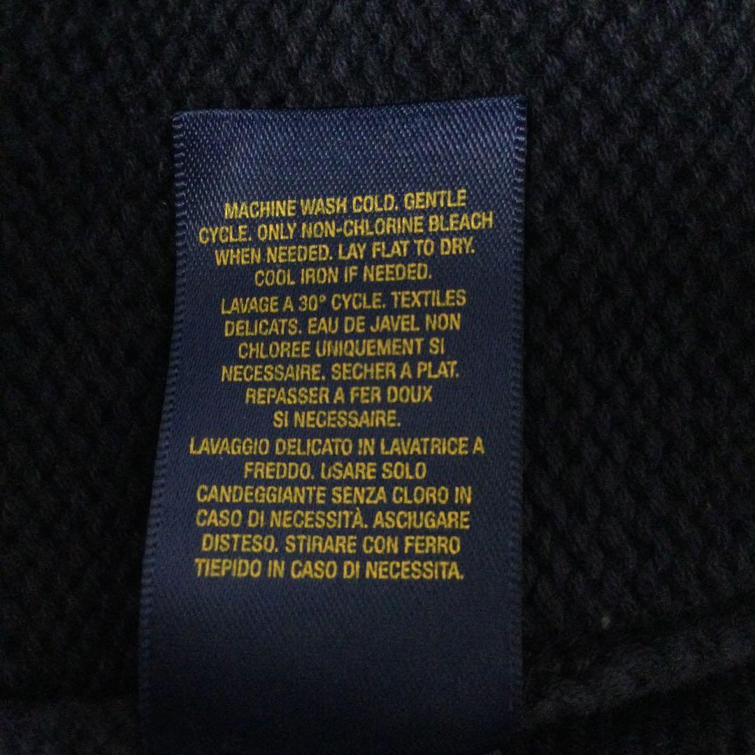 MY　ポロラルフローレン　コットンニットセーター　XL （赤4）