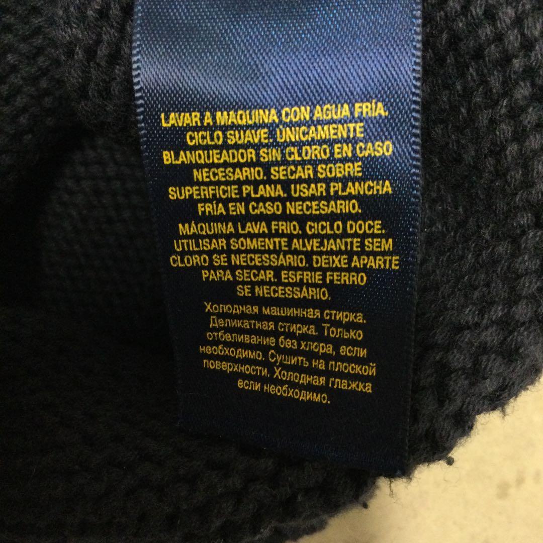 MY　ポロラルフローレン　コットンニットセーター　XL （赤4）