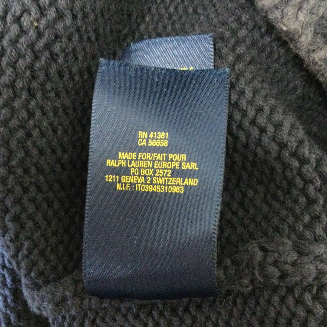 MY　ポロラルフローレン　コットンニットセーター　XL （赤4）