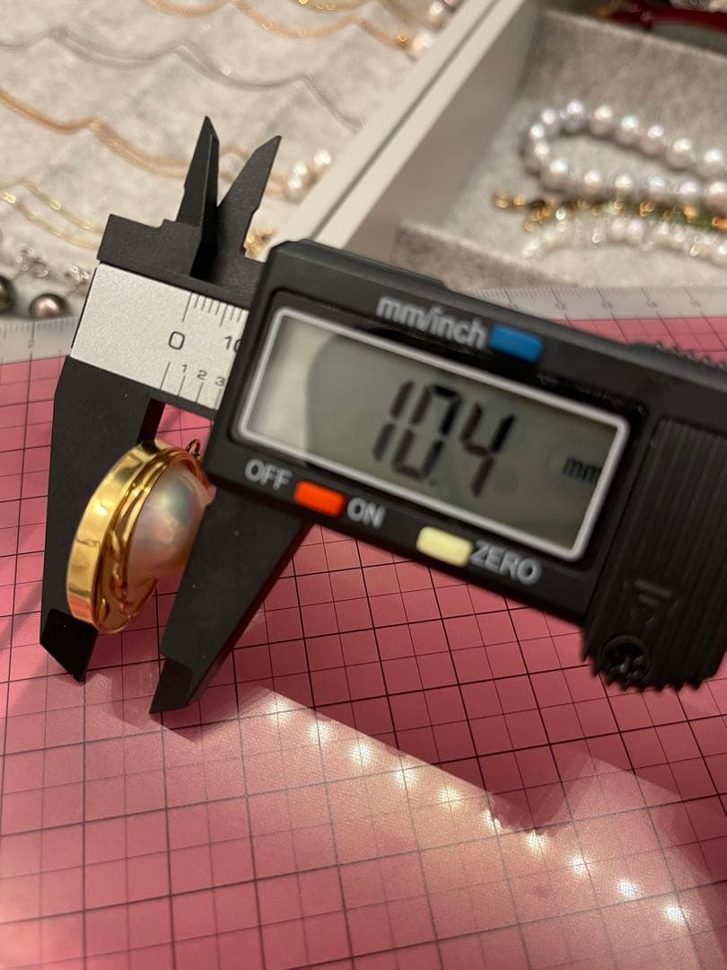 ☆*☆様 K18 イエローゴールド　ハーフパール マベパール ペンダントトップ