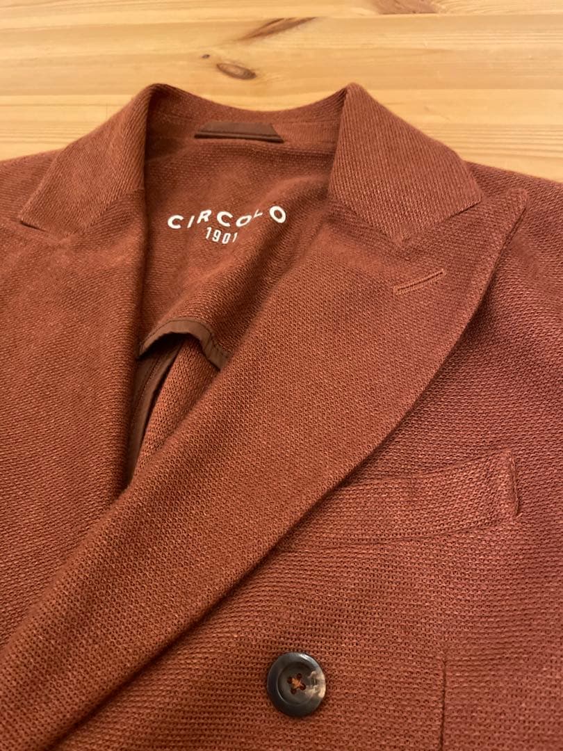 【かむ】CIRCOLO 1901 チルコロ ブラウン ニットジャケット