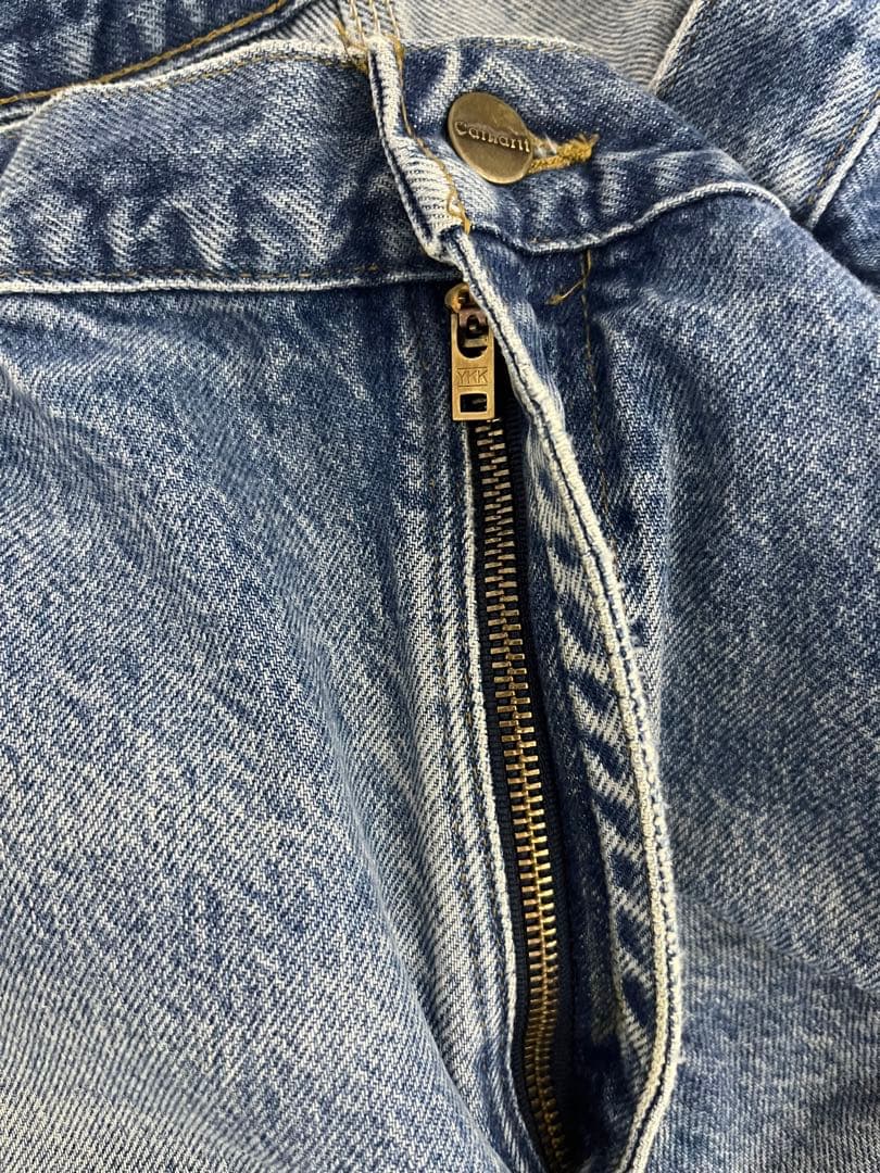 ゴールデンサイズ　USA製　カーハート　ダブルニー　W36L32 グッドフェード