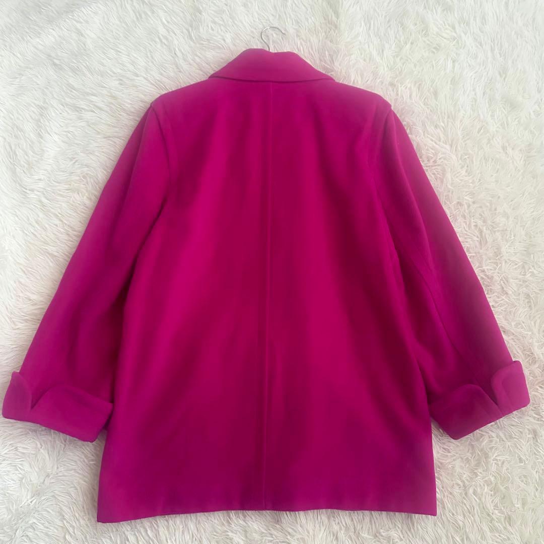 Yves Saint Laurentテーラードジャケット ビビットピンク M