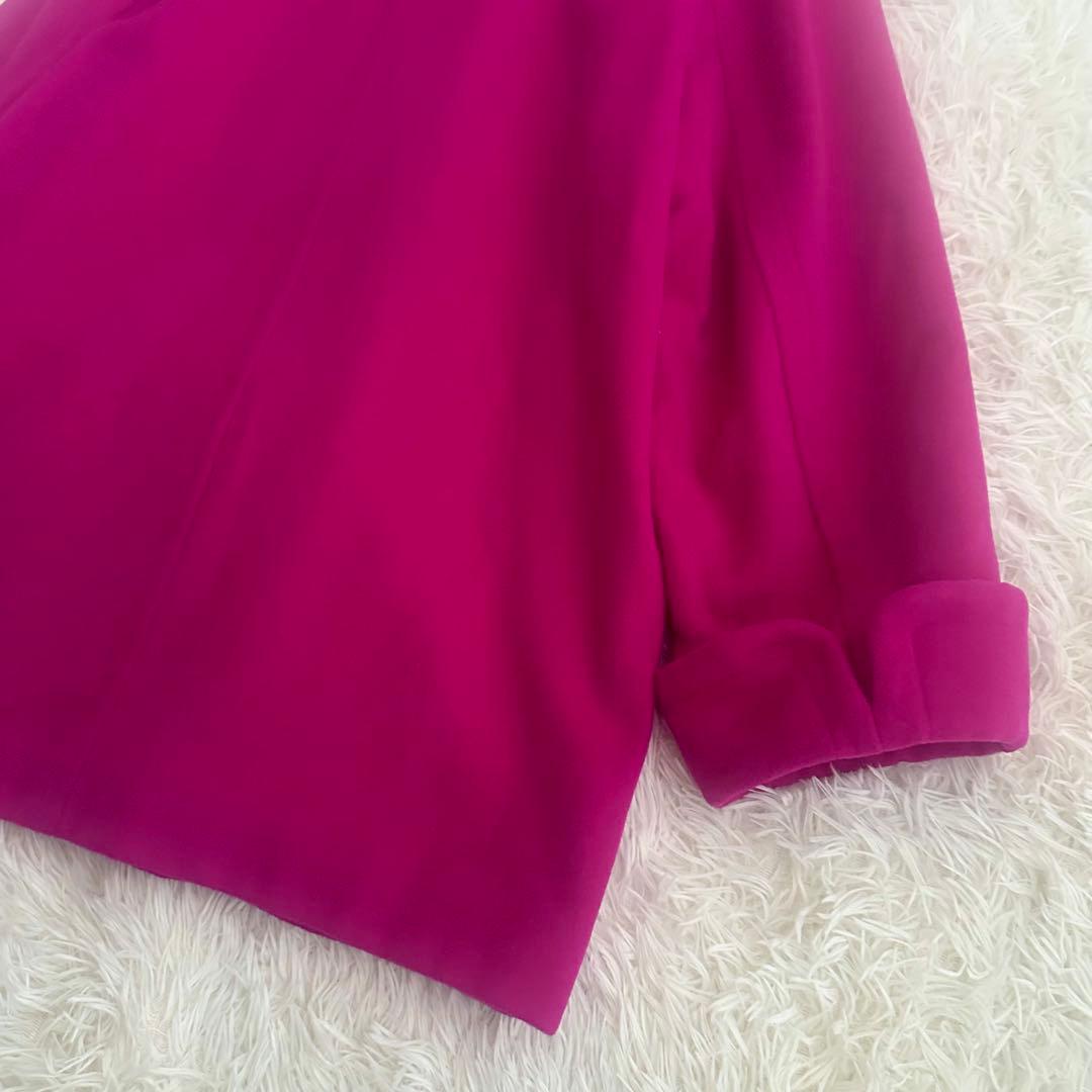 Yves Saint Laurentテーラードジャケット ビビットピンク M