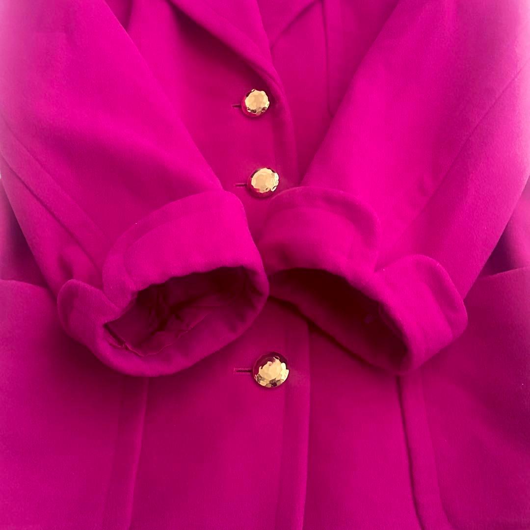 Yves Saint Laurentテーラードジャケット ビビットピンク M