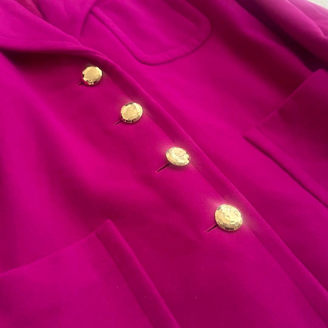 Yves Saint Laurentテーラードジャケット ビビットピンク M