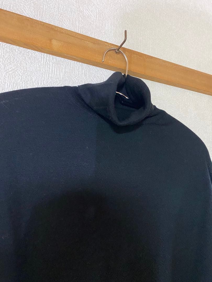 ジョンスメドレー 英国製 メリノウール100% タートルネックニット M30G