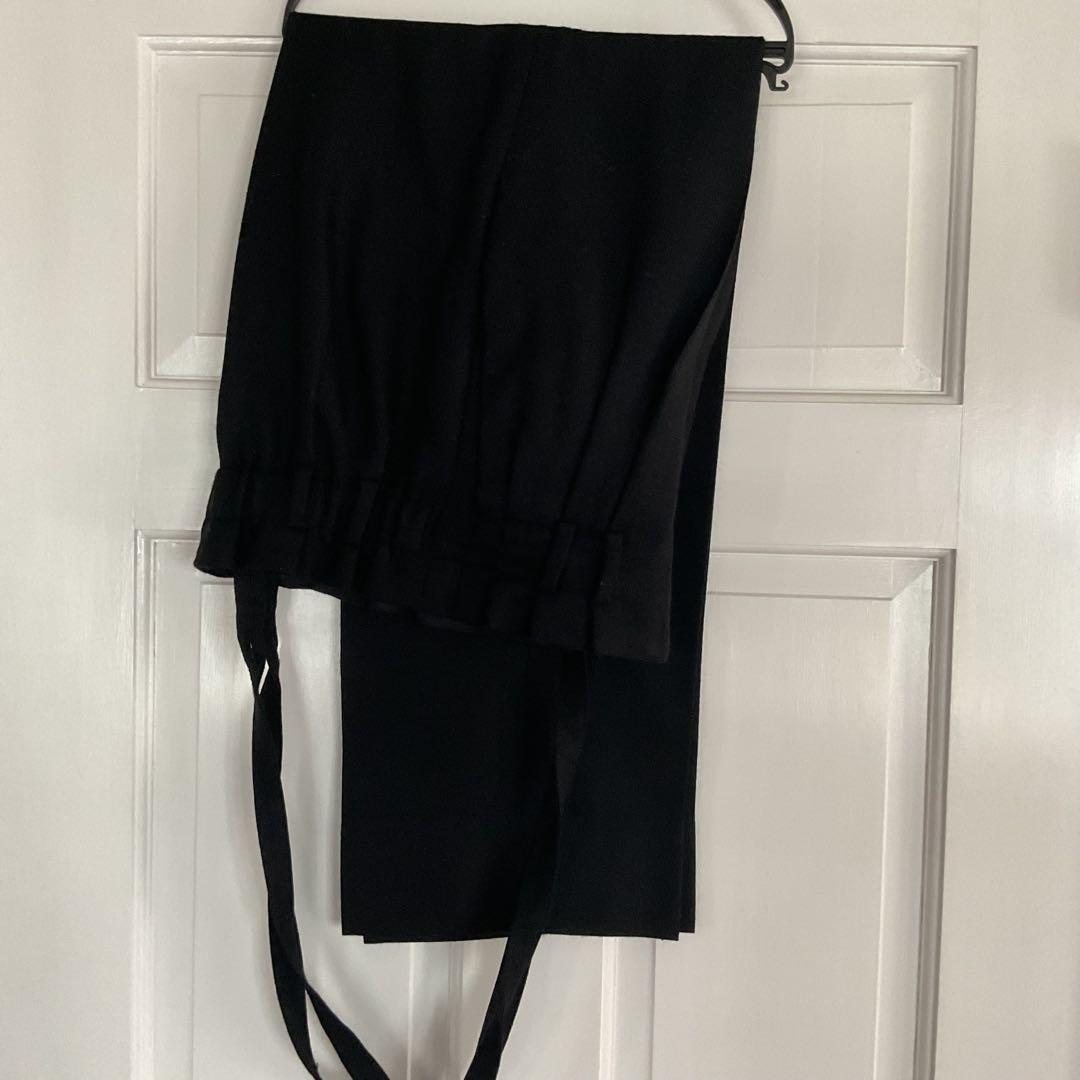 シーニュ　cygne ウエストギャザータックサスペンダーパンツ　ブラック　0