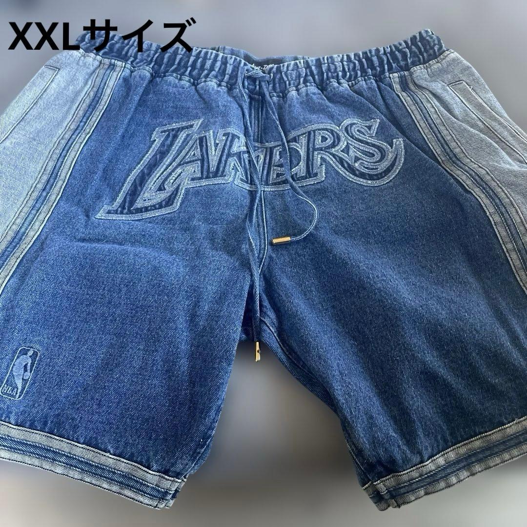 Just Don ジャストドン　デニムショートパンツ　バスパン　Lakers
