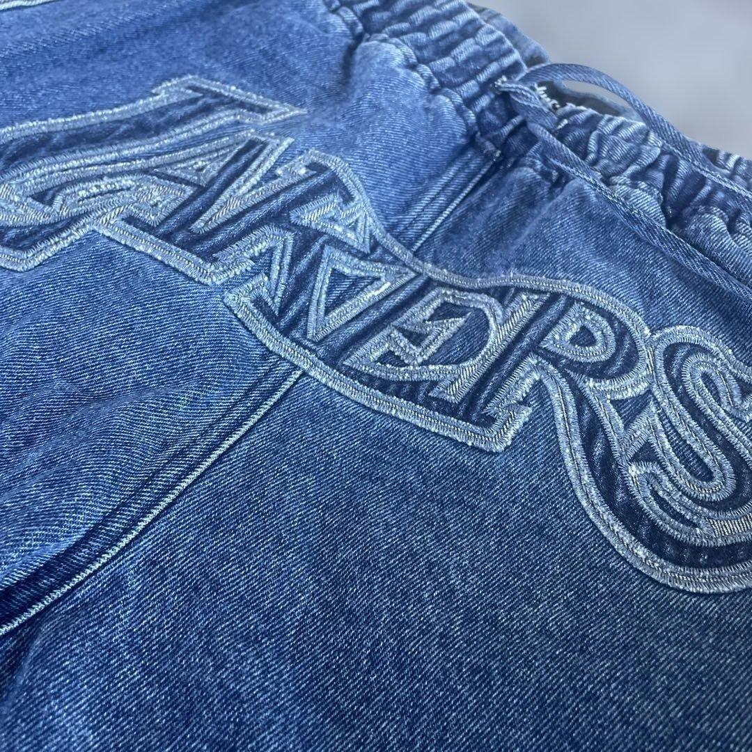 Just Don ジャストドン　デニムショートパンツ　バスパン　Lakers