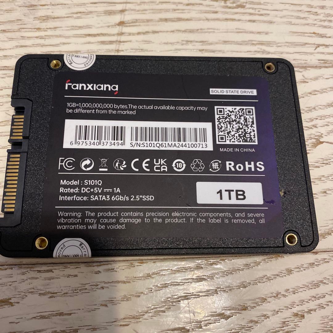 1TB 2.5-inch SATA SSD 動作確認済み