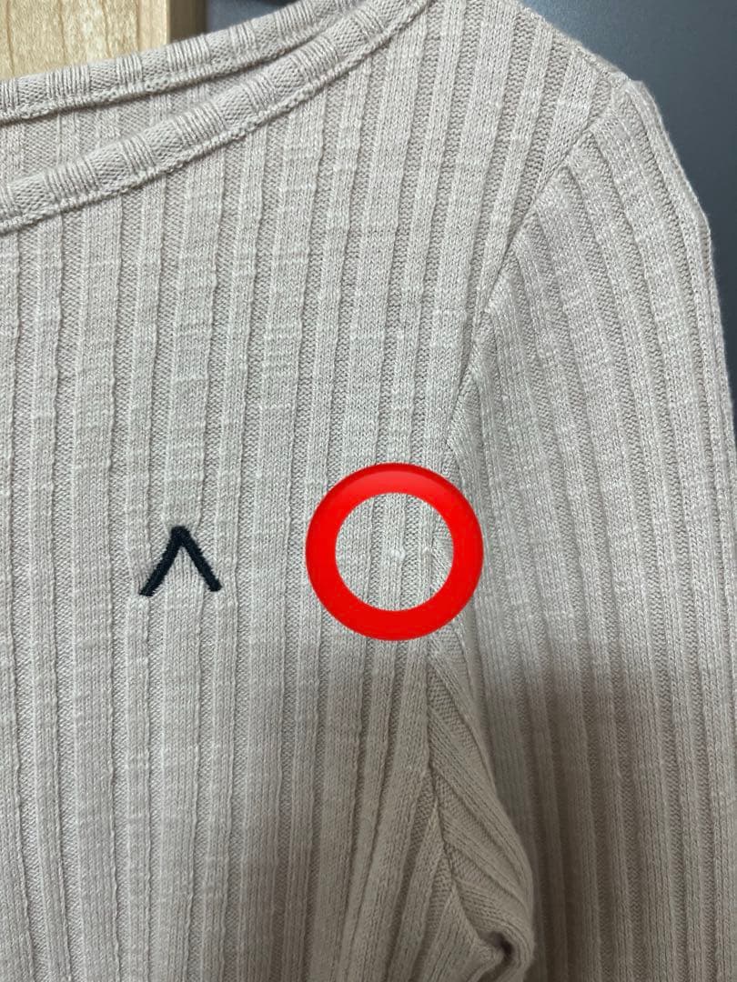 トップス ANDMARY Dorothy heart tops beige