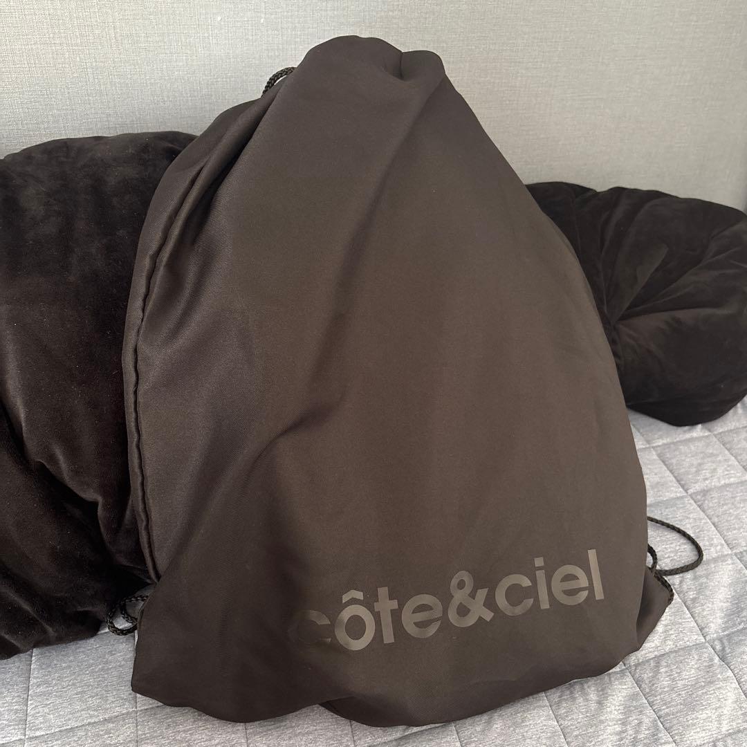 コートエシエル cote&ciel リュック ユニセックス 黒 【美品・保管袋付