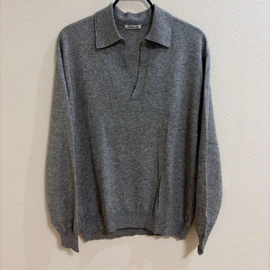 トップス SUPER FINE CASHMERE SILK KNIT SKIPPER