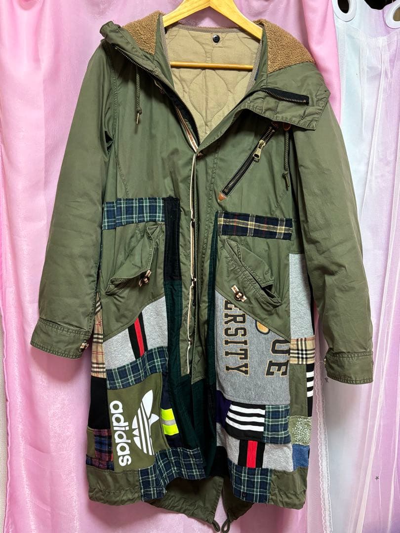 【お値下げ】adidas リメイク　モッズコート