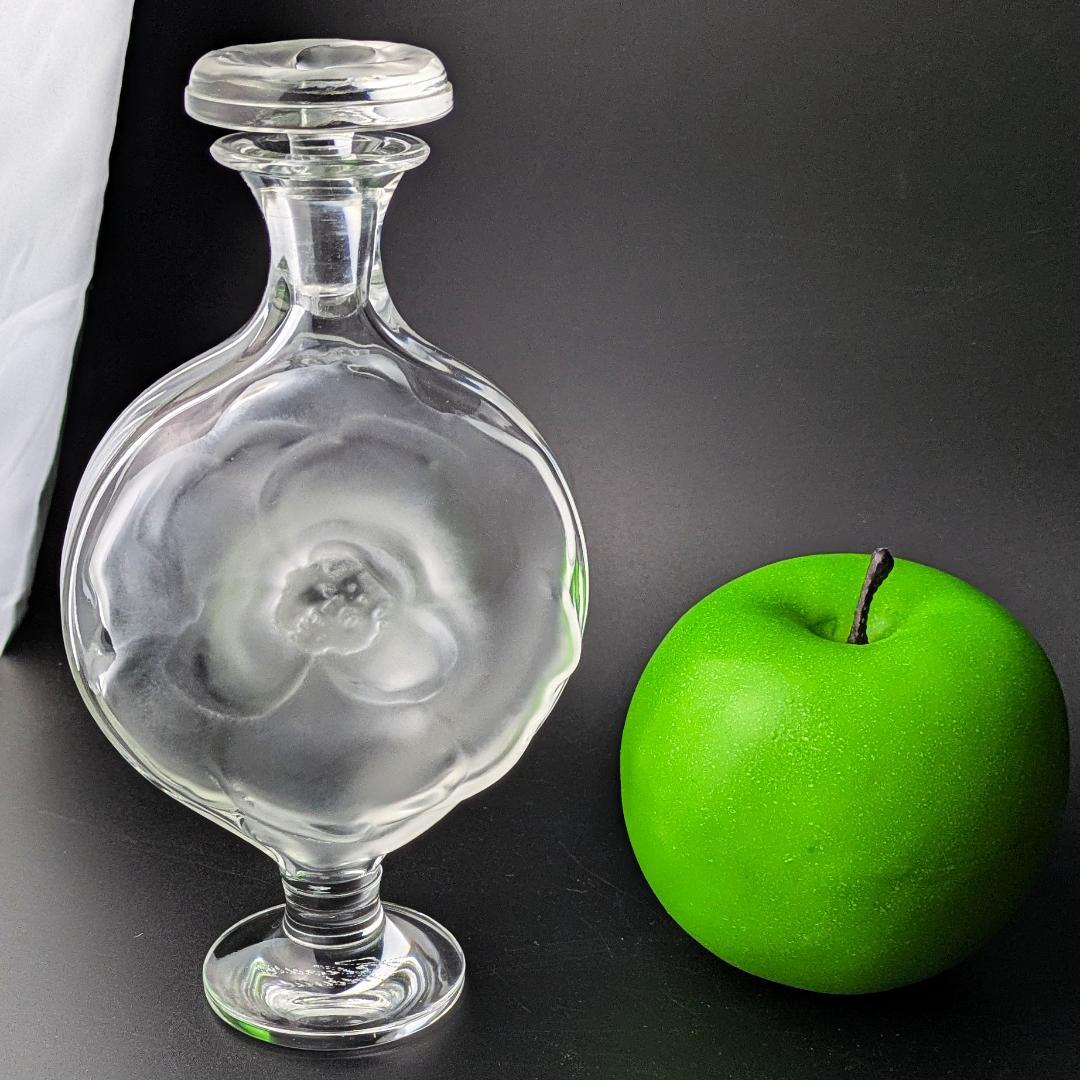 m*i様 ラリック Moulin Rouge 香水瓶 フロストガラス 花モチーフ