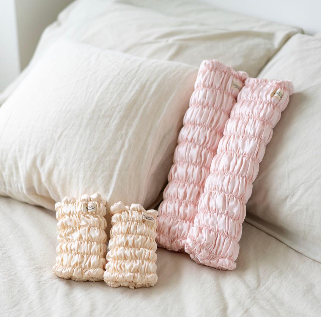 【田中みな実さん愛用】イオンドクター シルクレッグウォーマー(2本組) 38cm