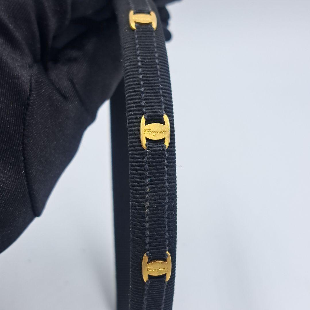 Salvatore Ferragamo ブラック カチューシャヘアバンド