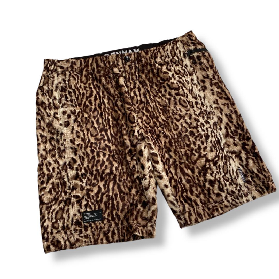 最終値下げ　DENHAM LEOPARD CAPSULE レオパードショーツ