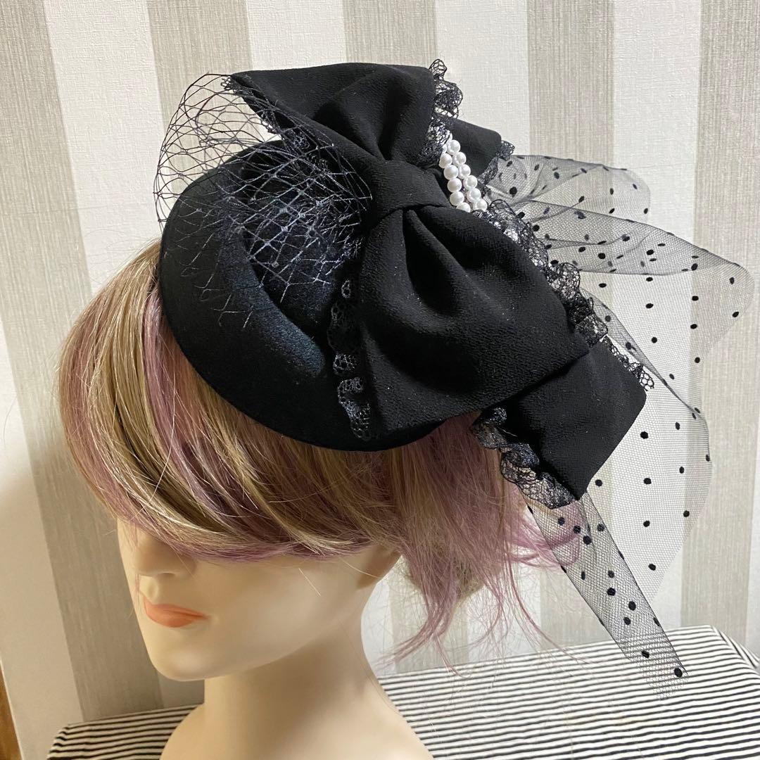 9/25❁︎yoru様❁︎ ヘッドドレス トーク帽