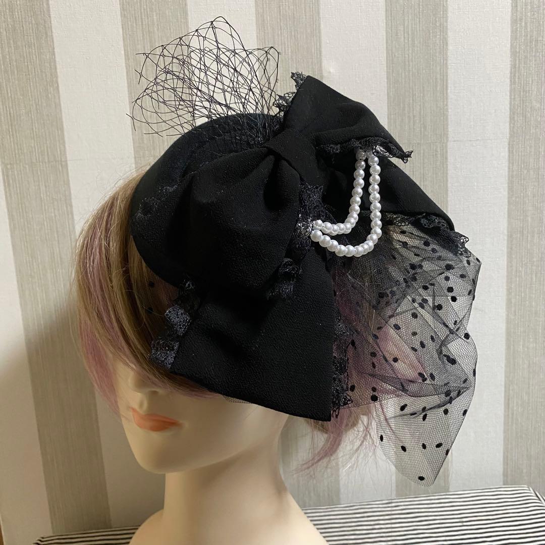 9/25❁︎yoru様❁︎ ヘッドドレス トーク帽