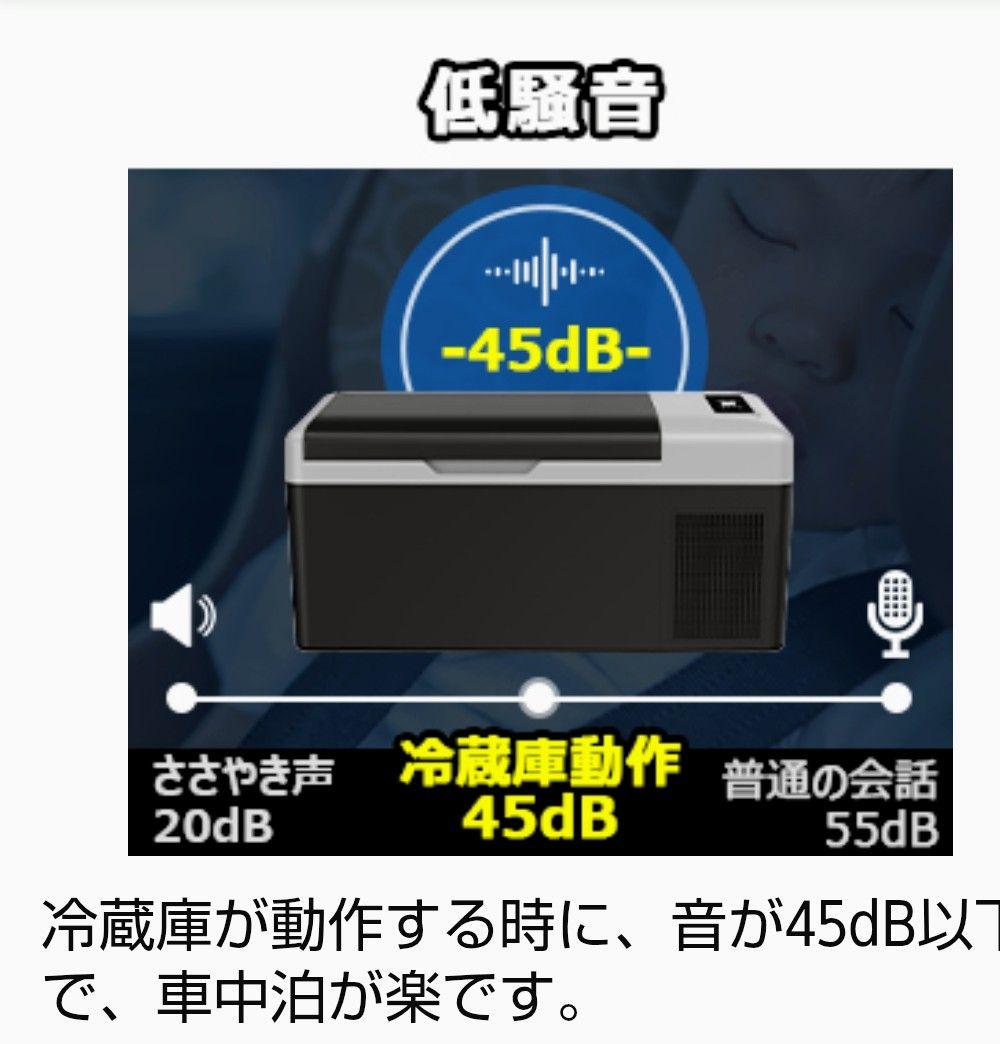 Sumeriy 車載家庭両用 静音 ポータブル冷蔵庫 18L　定価２万９８００円