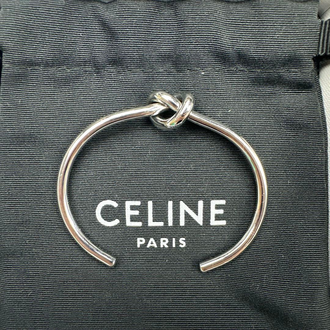 ★正規品★CELINE セリーヌ ノット バングル シルバー M イタリア製