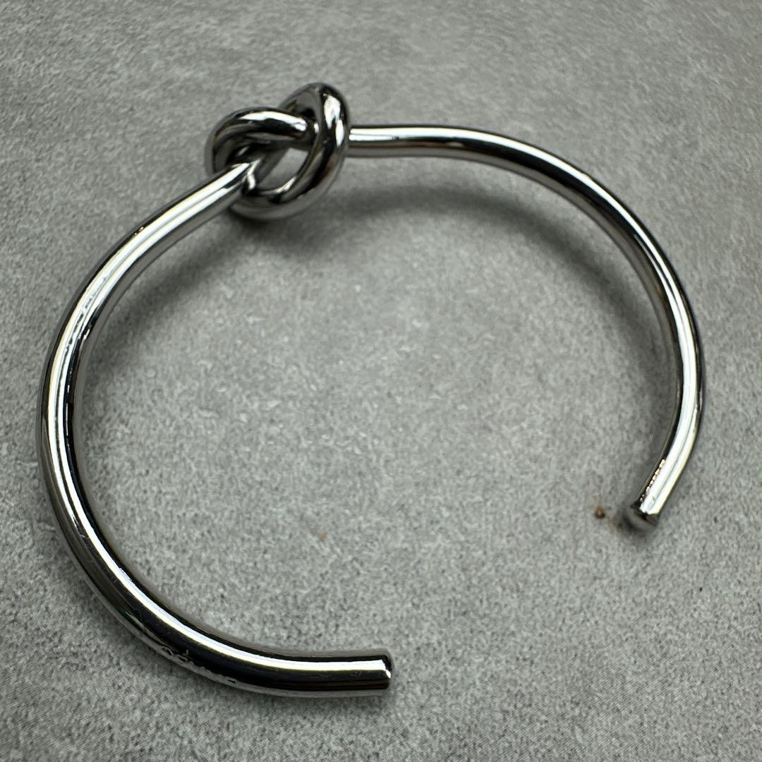 ★正規品★CELINE セリーヌ ノット バングル シルバー M イタリア製