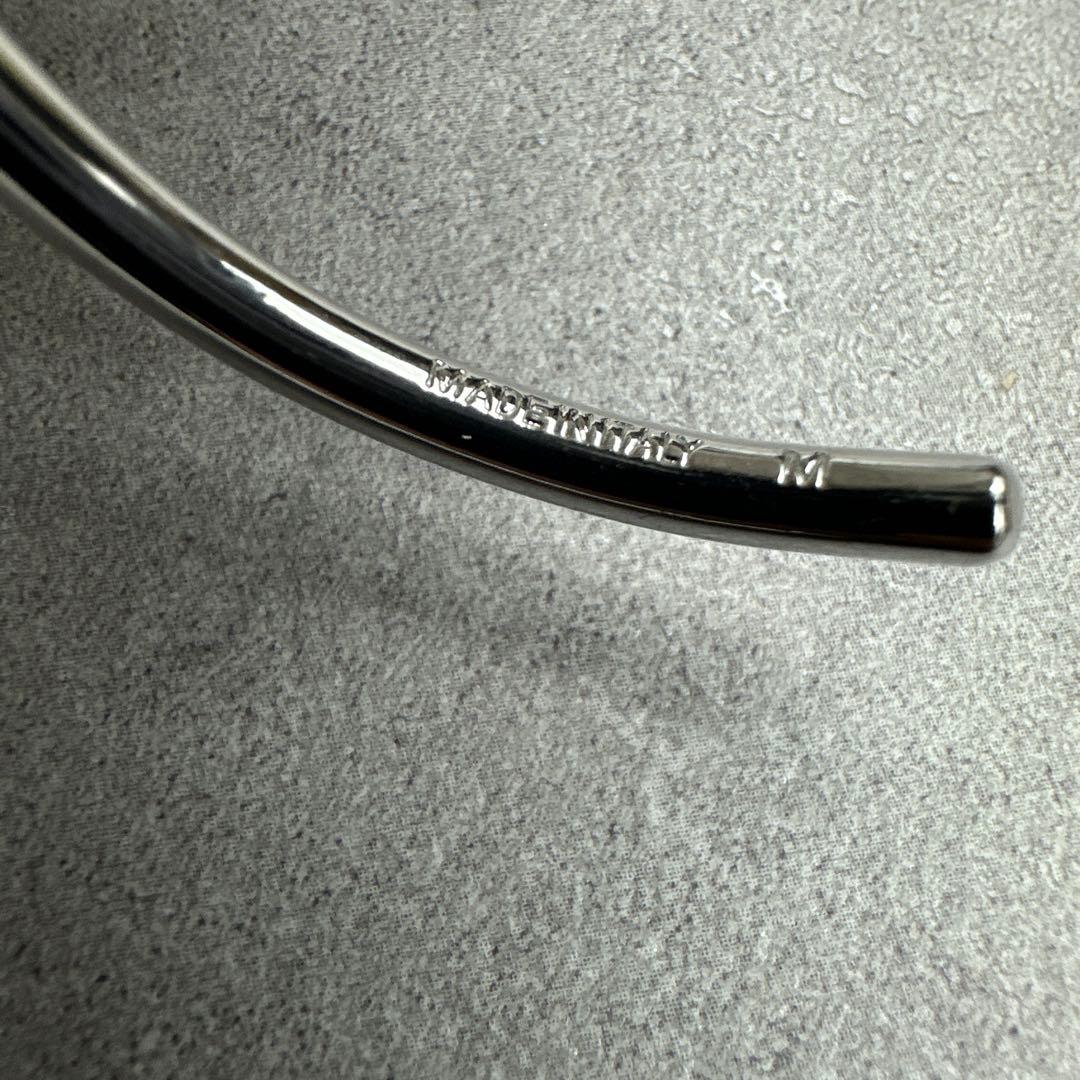 ★正規品★CELINE セリーヌ ノット バングル シルバー M イタリア製