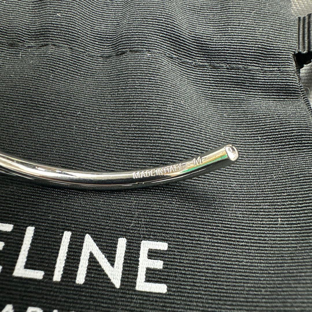 ★正規品★CELINE セリーヌ ノット バングル シルバー M イタリア製