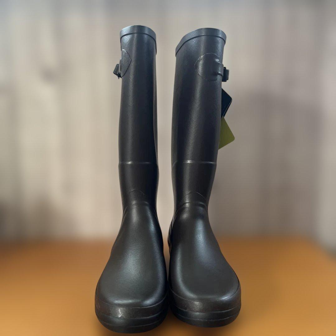 エーグル　AIGLE ダークブラウンレインブーツ 39 24.5cm 未使用品