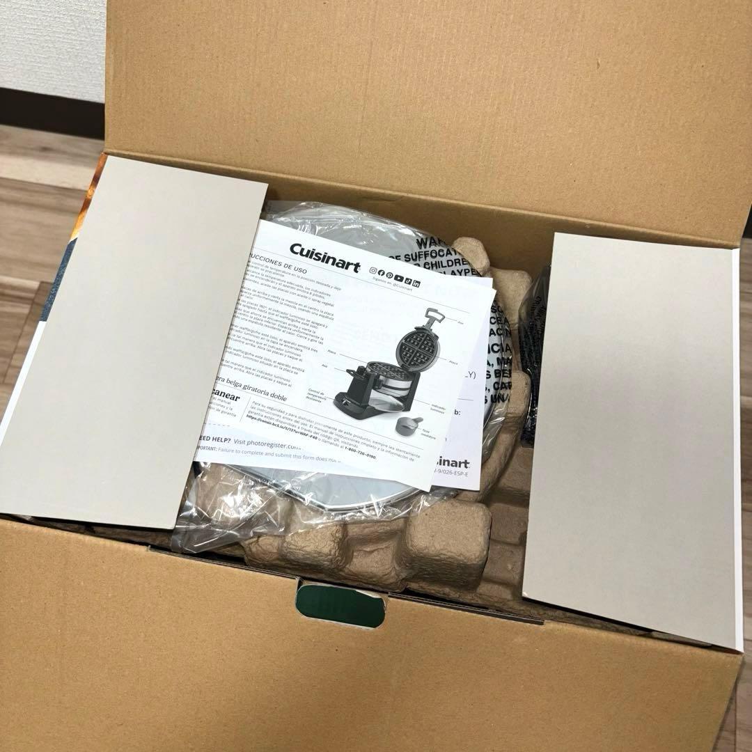 クイジナート フリップ式 ダブルワッフルメーカー WAF-F40