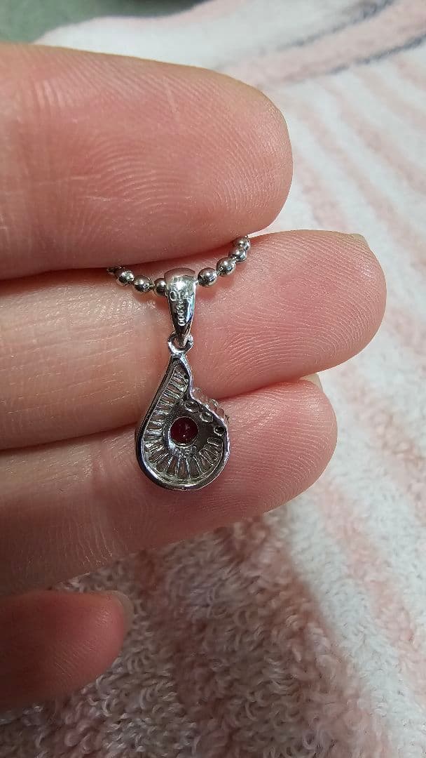 【KEIKO】ルビー0.3ct ダイヤ0.14ct PT900 ペンダント