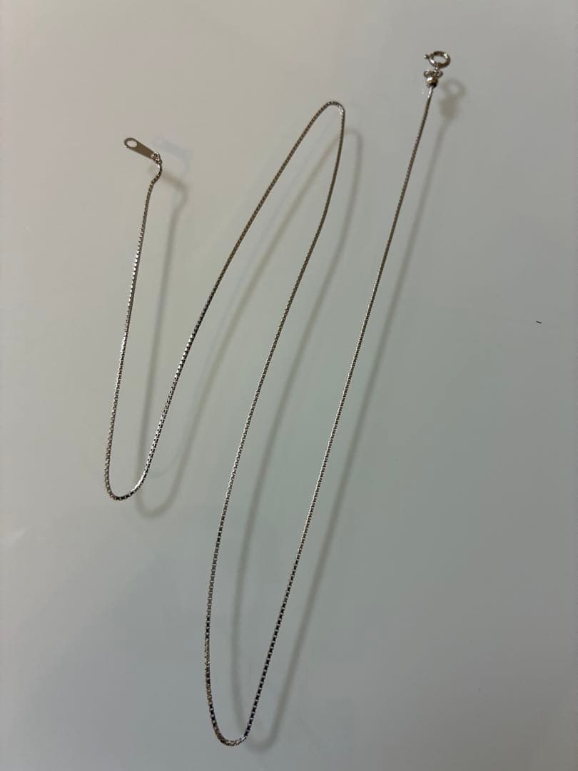 新品　Pt850 プラチナベネチアンネックレスチェーン 45㎝　幅約0.7㎜
