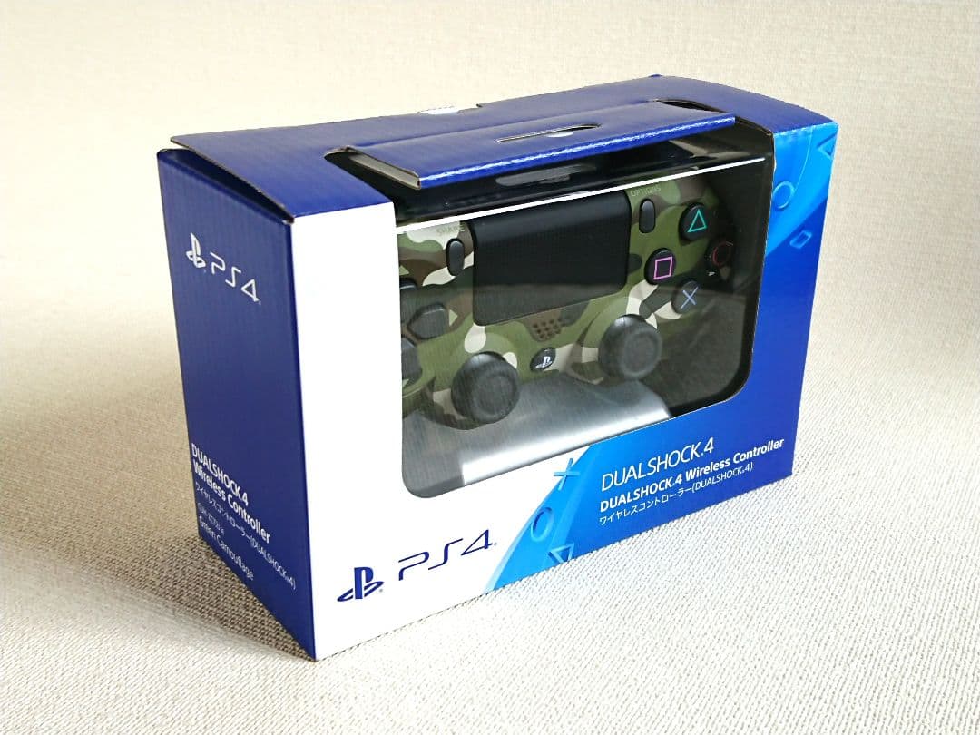 SONY CUH-ZCT2J 16 デュアルショック4 グリーンカモフラージュ