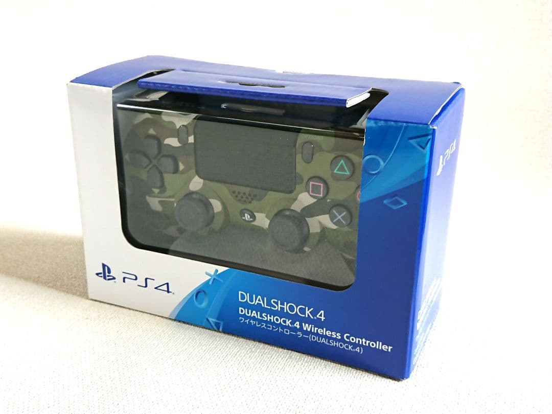 SONY CUH-ZCT2J 16 デュアルショック4 グリーンカモフラージュ