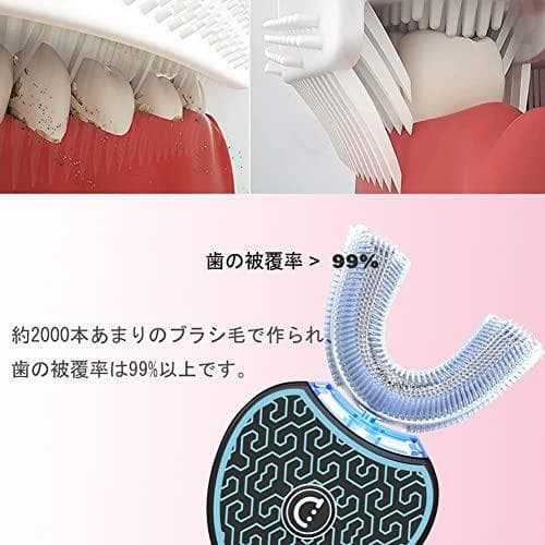 電動歯ブラシ 音波振動歯ブラシ 自動歯磨き 360°U型 怠け者歯ブラシ IPA