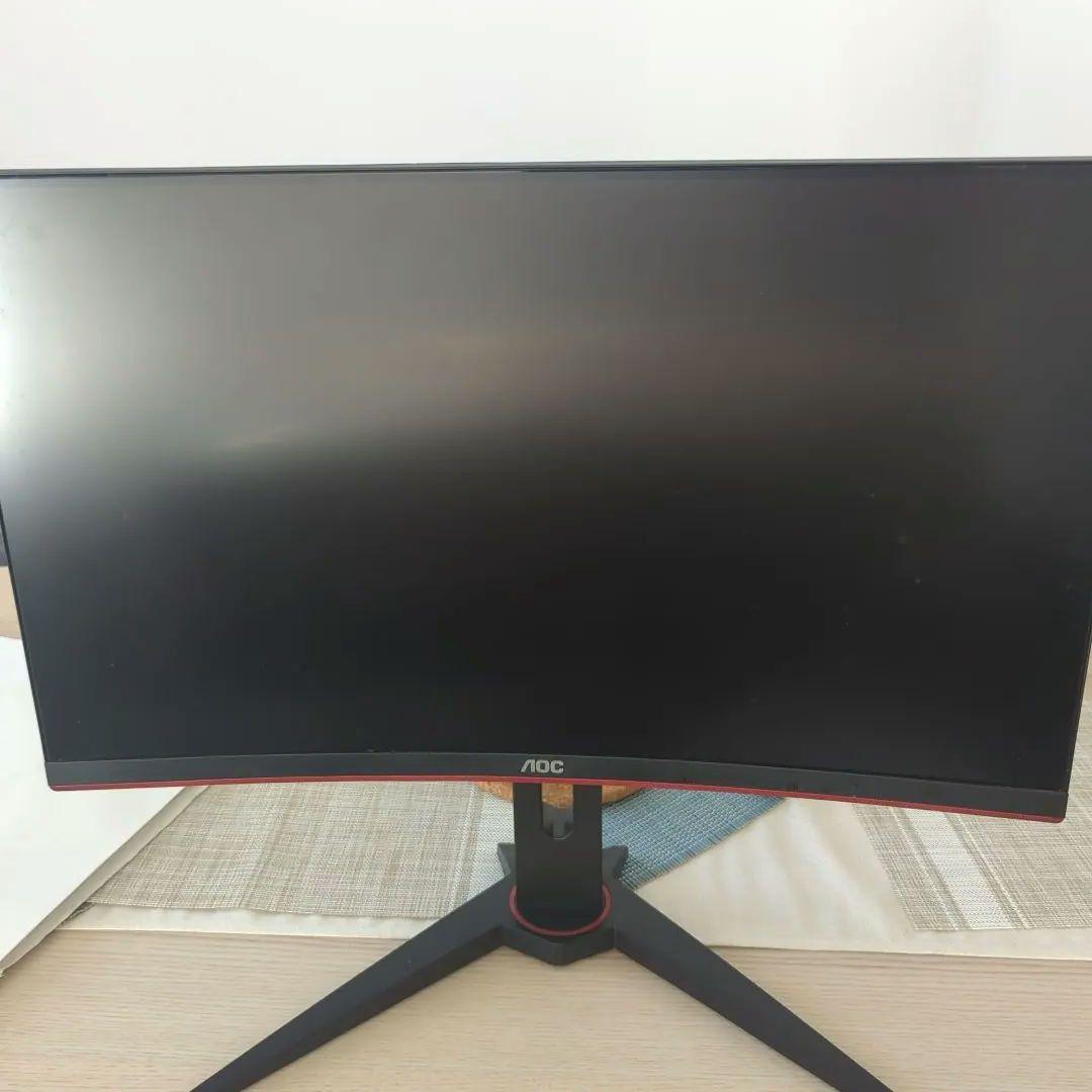 AOC 24G1 24インチ 曲面 ゲーミングモニター 144Hz付属品完備
