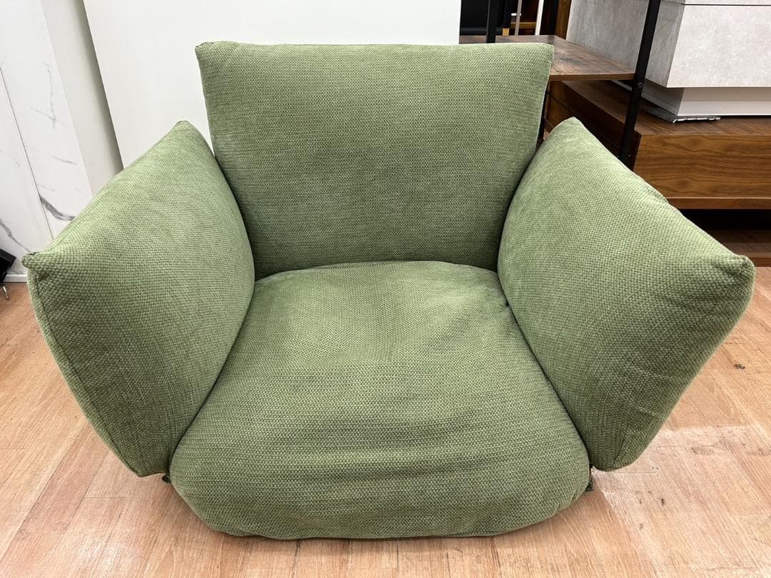 【福岡市限定】1人掛けリクライニングソファ 無印良品 フロアソファ