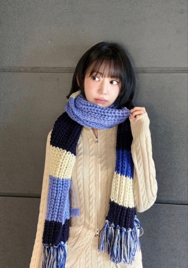 クロシェ マフラー トレカ付きです