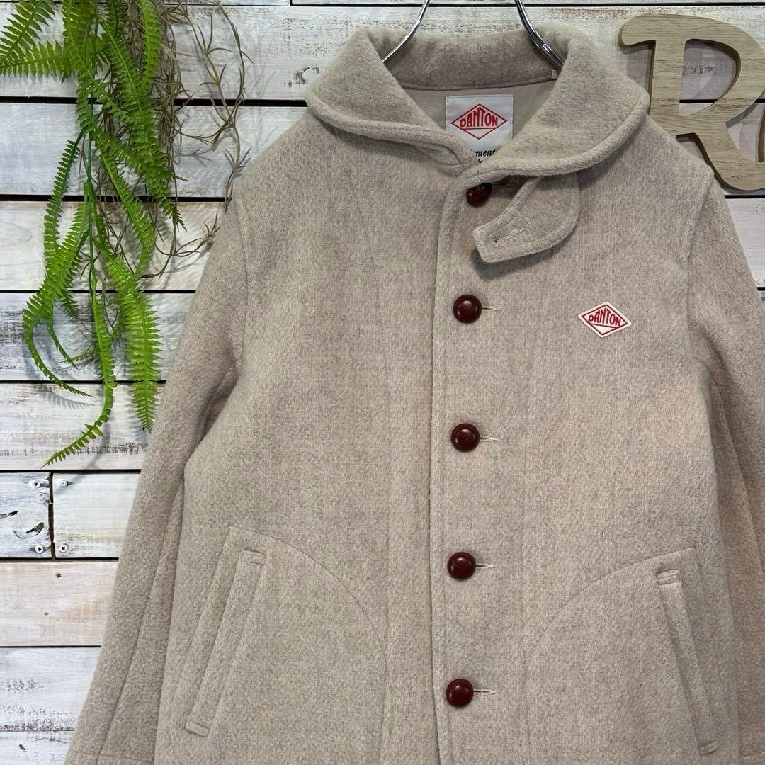 DANTON ダントン ウールモッサコート 36サイズ 丸襟 JD-8243
