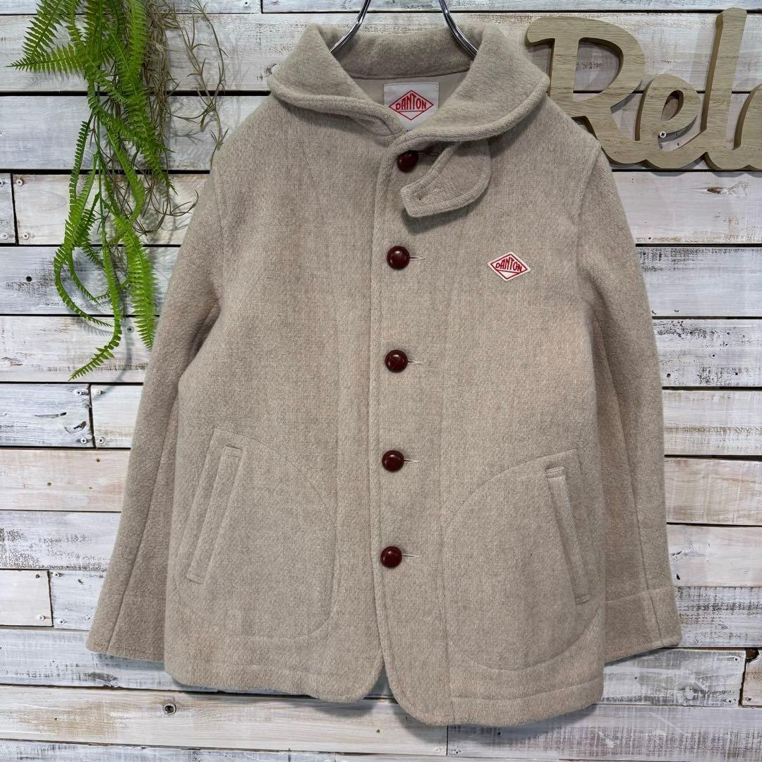 DANTON ダントン ウールモッサコート 36サイズ 丸襟 JD-8243