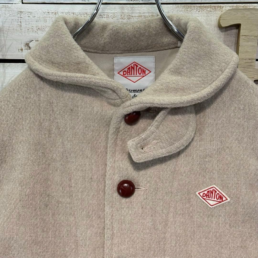 DANTON ダントン ウールモッサコート 36サイズ 丸襟 JD-8243