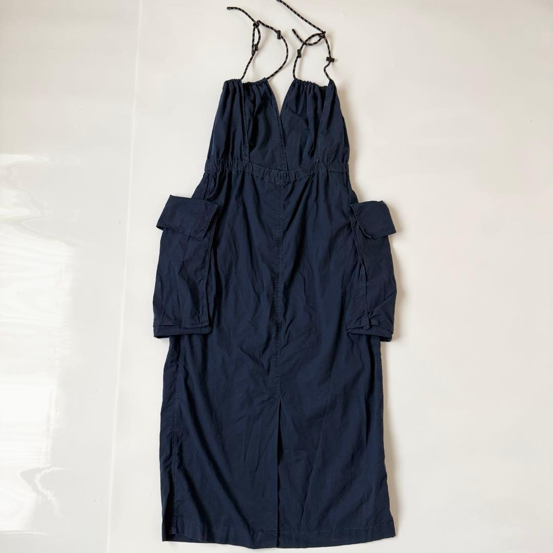 ドリスヴァンノッテン ジャンプスカート　ワンピース　ネイビー　36
